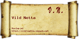 Vild Netta névjegykártya